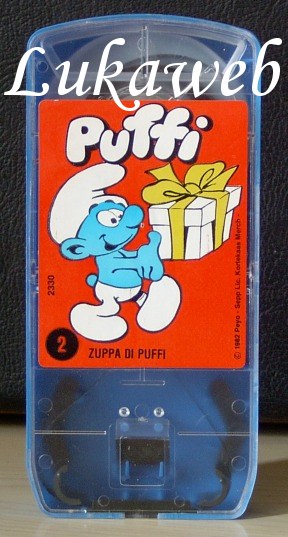 Cassetta Mupi dei Puffi «Zuppa di Puffi» per Viewer, collezione di Luca